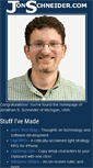 Mobile Screenshot of jonschneider.com